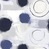Abstract Brush Stroke Circles And Textured
